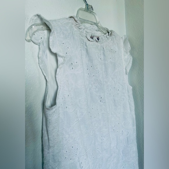 Nanette Lepore White eyelet Dress size 10 - Picture 2 of 7